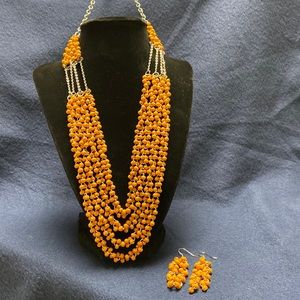 Necklace and earrings set